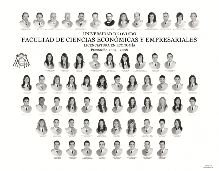 Orla de la Licenciatura en Economía de la Facultad de Economía y Empresa de la Universidad de Oviedo