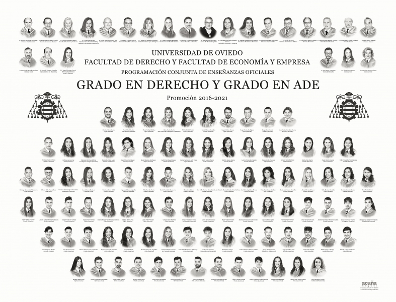 Orla del Doble Grado en Administración y Dirección de Empresas y Derecho de la Universidad de Oviedo