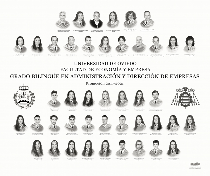 Orla del Grado Bilingüe en Administración y Dirección de Empresas de la Universidad de Oviedo