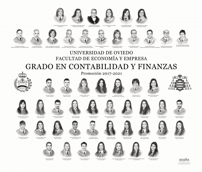 Orla del Grado en Contabilidad y Finanzas de la Universidad de Oviedo
