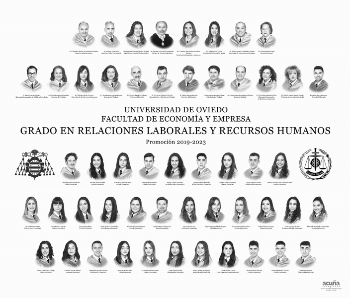 Orla del Grado en Relaciones Laborales y Recursos Humanos de la Universidad de Oviedo