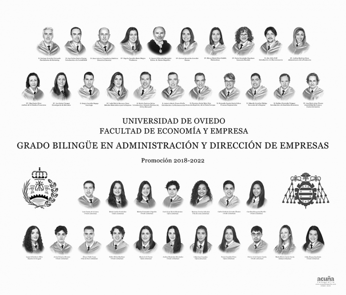 Orla del Grado Bilingüe en Administración y Dirección de Empresas de la Universidad de Oviedo
