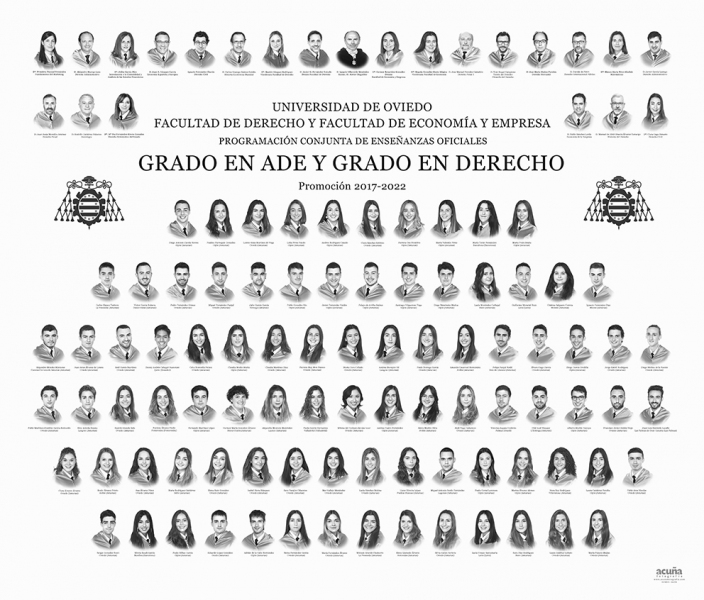 Orla del Doble Grado en Administración y Dirección de Empresas y Derecho de la Universidad de Oviedo