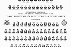 Orla del Grado en Ingeniería en Tecnologías Industriales de la Escuela Politécnica de Ingeniería de Gijón E.P.I.- Promoción 2022