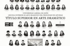 Orla del Titulo Superior en Arte Dramatico de la Escuela Superior de Arte Dramatico del Principado de Asturias