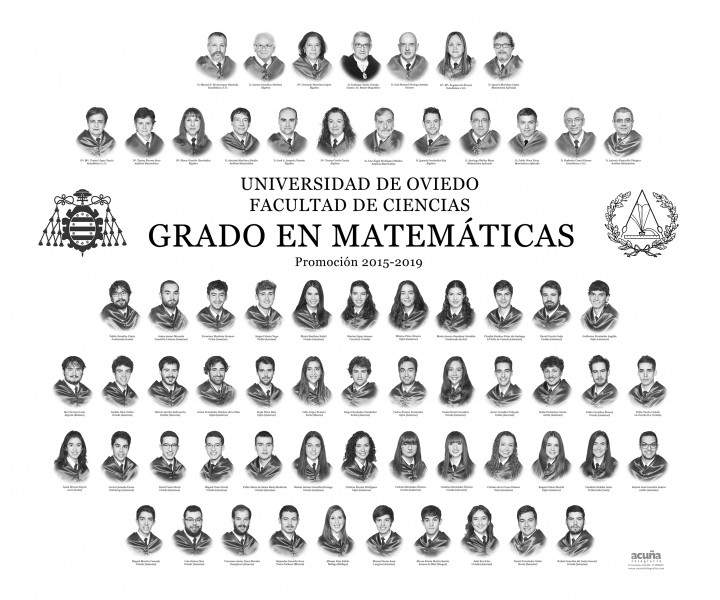 Orla del Grado de Matemáticas de la Universidad de Oviedo - Promoción 2019